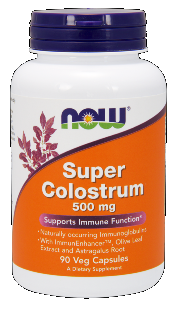 Super Colostrum 500 mg (90 vcaps) NOW Foods